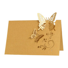 Butterfly Place Cards Hollow Cut Design for Wedding Table Decoration Banquets Parties