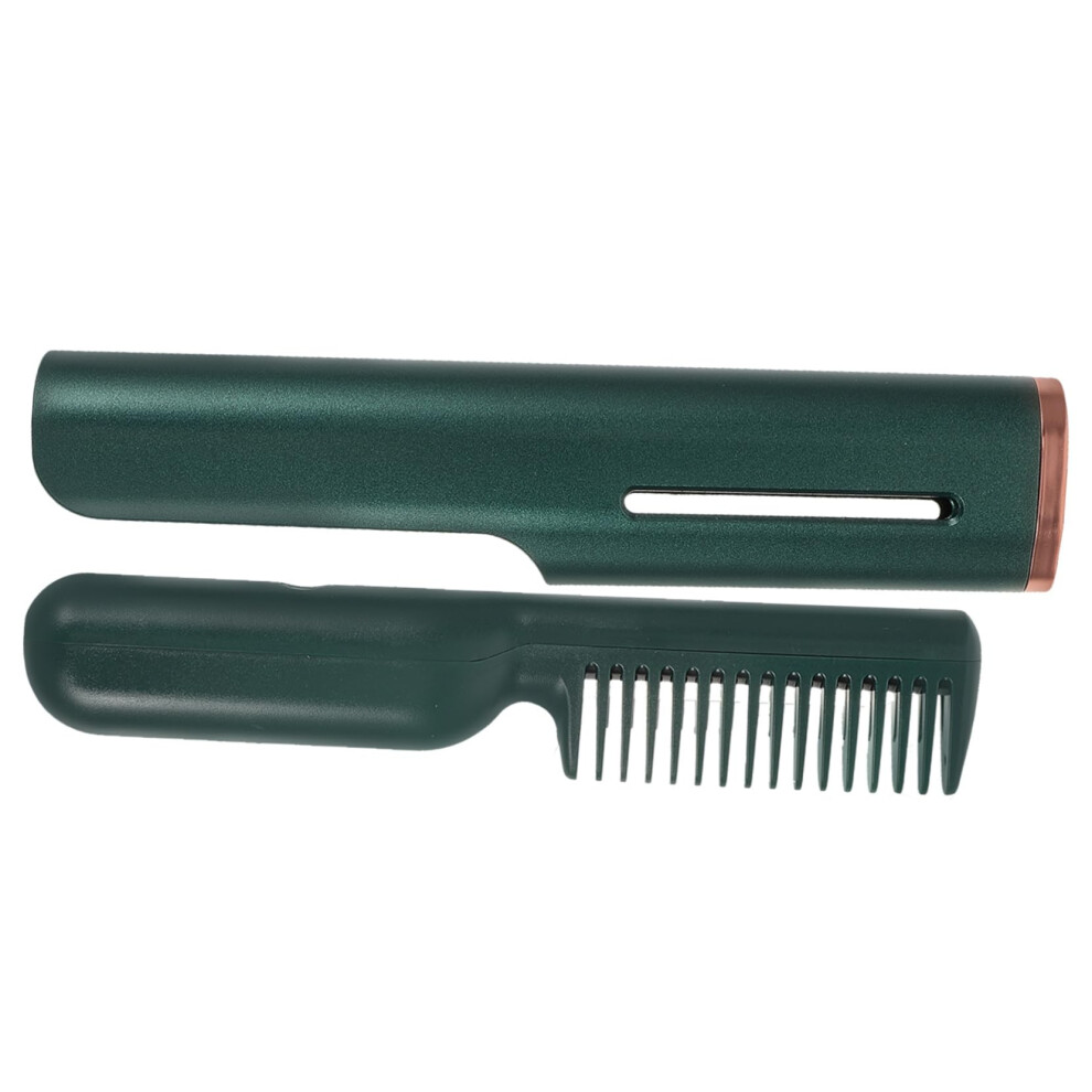 Hair Straightener Brush USB Fast Heat Up Dual Styling for Straightening and Curling TravelFriendly