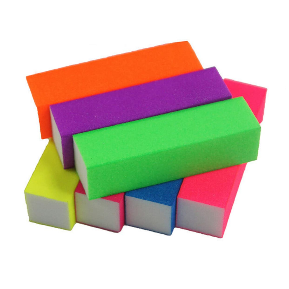 Nail Buffer Block Set 10Pcs MultiSided Washable Reusable Sponge Nail File for Manicure Pedicure
