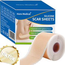 Silicone Scar Sheets for Surgical Scars, Medical Grade Reusable Waterproof Strip 1.6'x59'