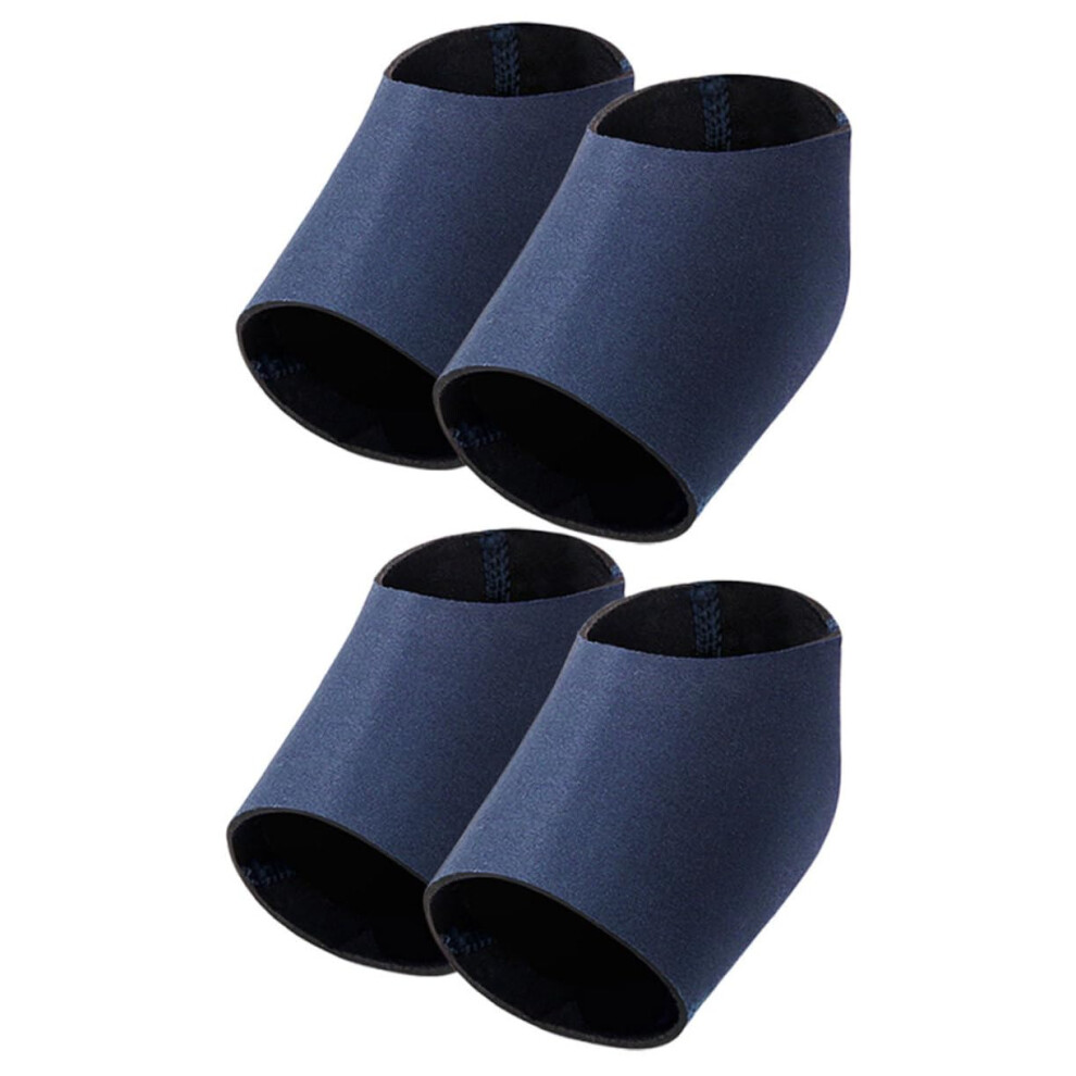 Heel Protector Socks 2 Pairs Moisturizing Heel Sleeves for Cracked Heels and Dry Feet