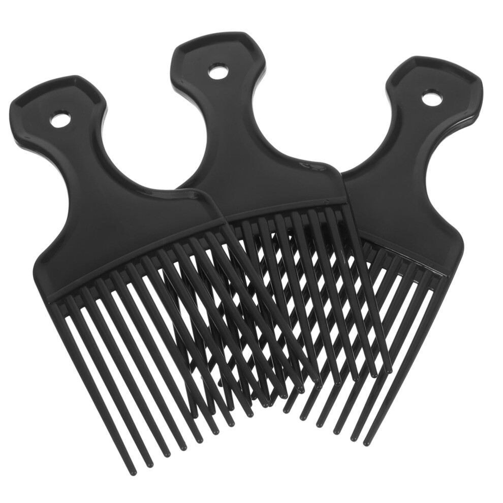 Unisex Wide Tooth Comb For Curly Hair With Extra Wide Teeth And Detangling Comb For Thick Hair, 3Pcs Set