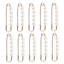10pcs Jean Button Waistband Tightener Clips Metal Safety Buckle Pins for Pants and Skirt Waist Adjustment
