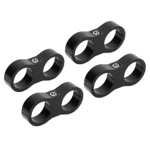 4PCS 12AN Aluminum Fuel Line Mounting Clamp 3/4 Oil Brake Water Pipe