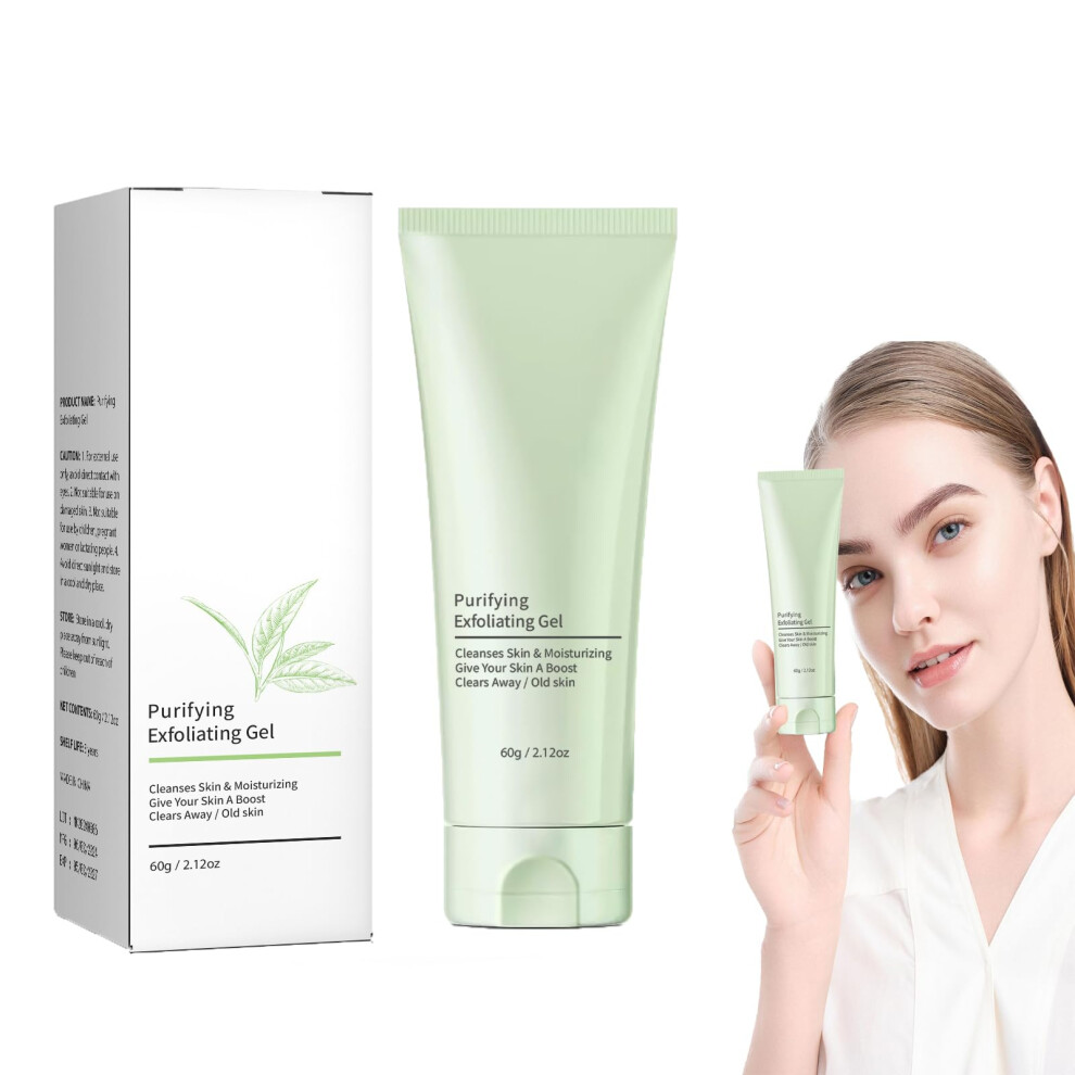 Exfoliating Face Scrub Gel for Gentle Skin Renewal and Deep Cleansing, Moisturizing 1 PCS