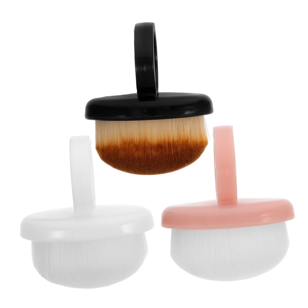 3Pcs Soft Bristle Nail Cleaning Brush for Gentle Manicure Dust Removal and Nail Technicians