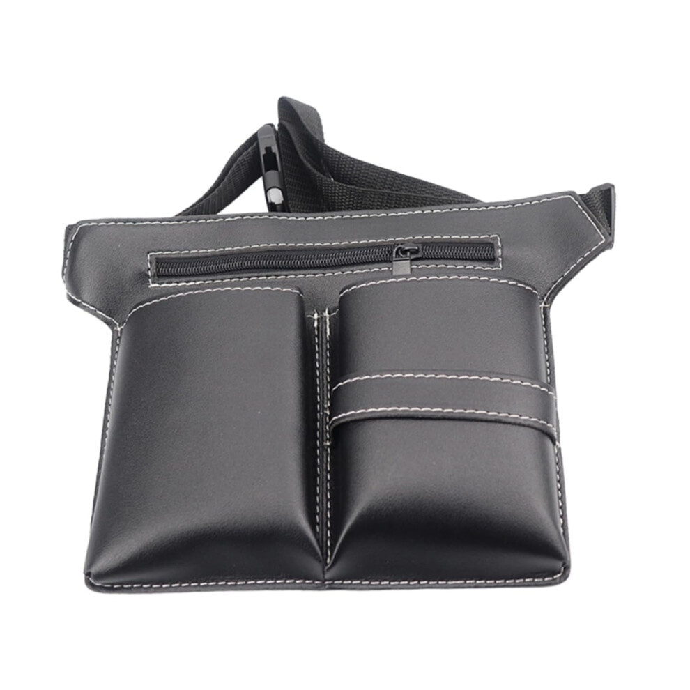 Barber Tool Belt Pu Leather Hair Stylist Waist Bag With Multiple Compartments Adjustable Strap 9450606993519