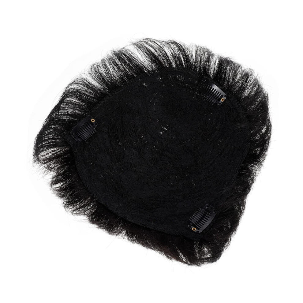 Unisex Mens Hair Topper Natural Look Breathable Mesh Wig Hairpiece For Thin Hair And Daily Wear