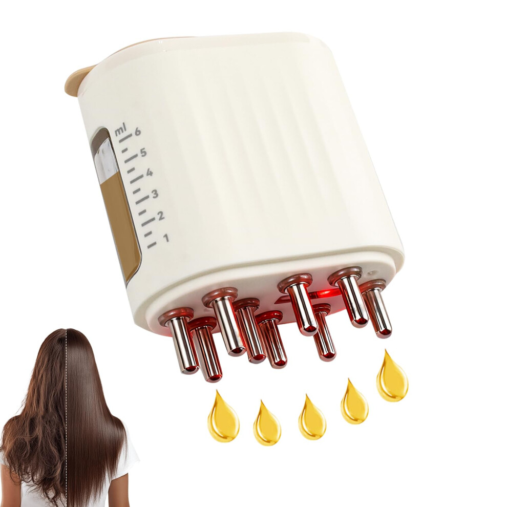 Electric Scalp Massager for Hair Growth with Precision Applicator, Vibration Modes, Waterproof