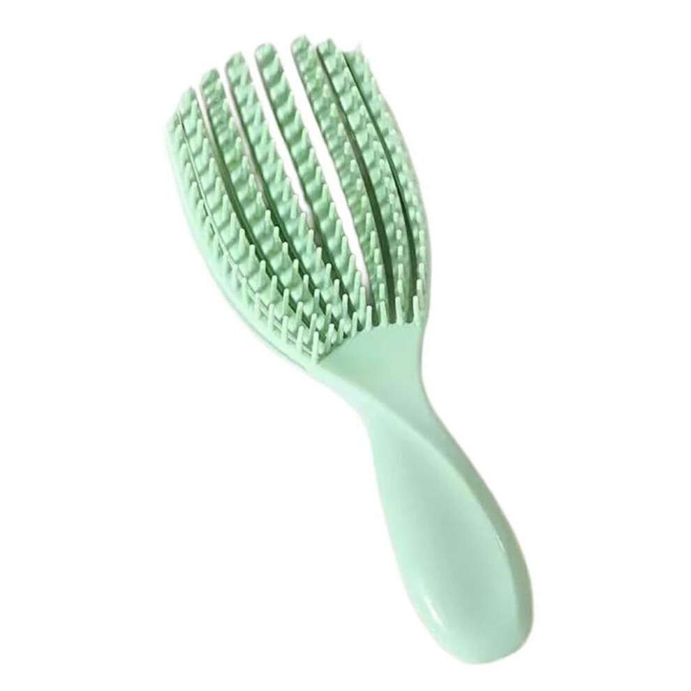 Green Detangling Hair Brush For Wet And Dry Hair, Small Vented Design For All Hair Types