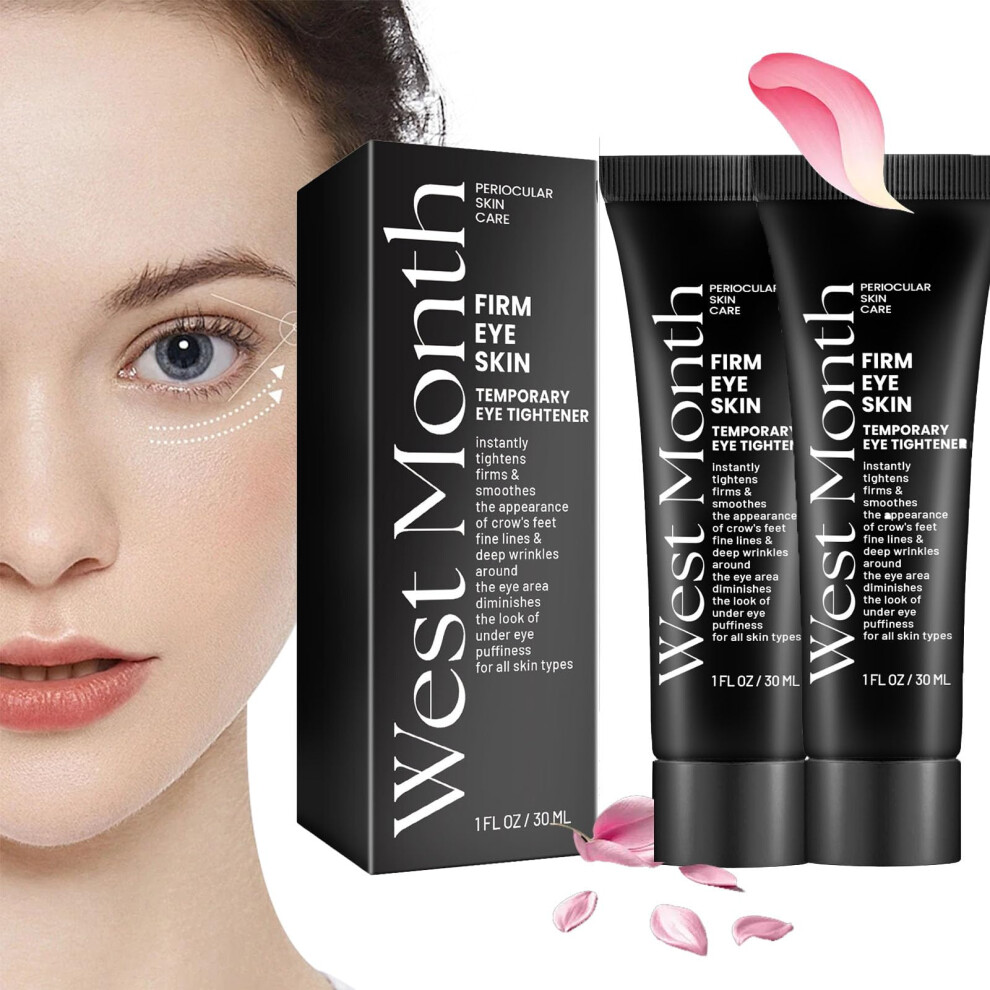 Eye Firming Cream Duo with Instant Puffiness and Dark Circle Reduction, Anti Aging for Wrinkles