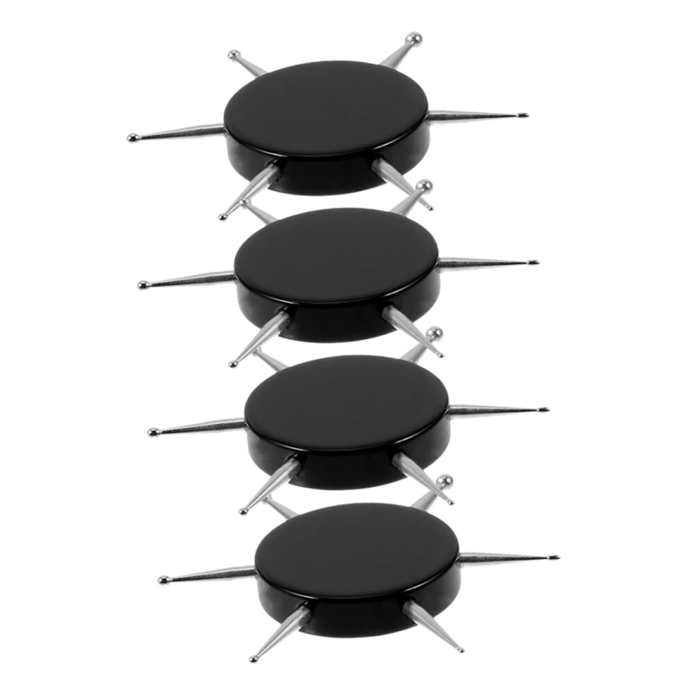 4pcs Metal Nail Dotting Tools Set for Acrylic Nails, Precise MultiâSize Tips and Easy Grip
