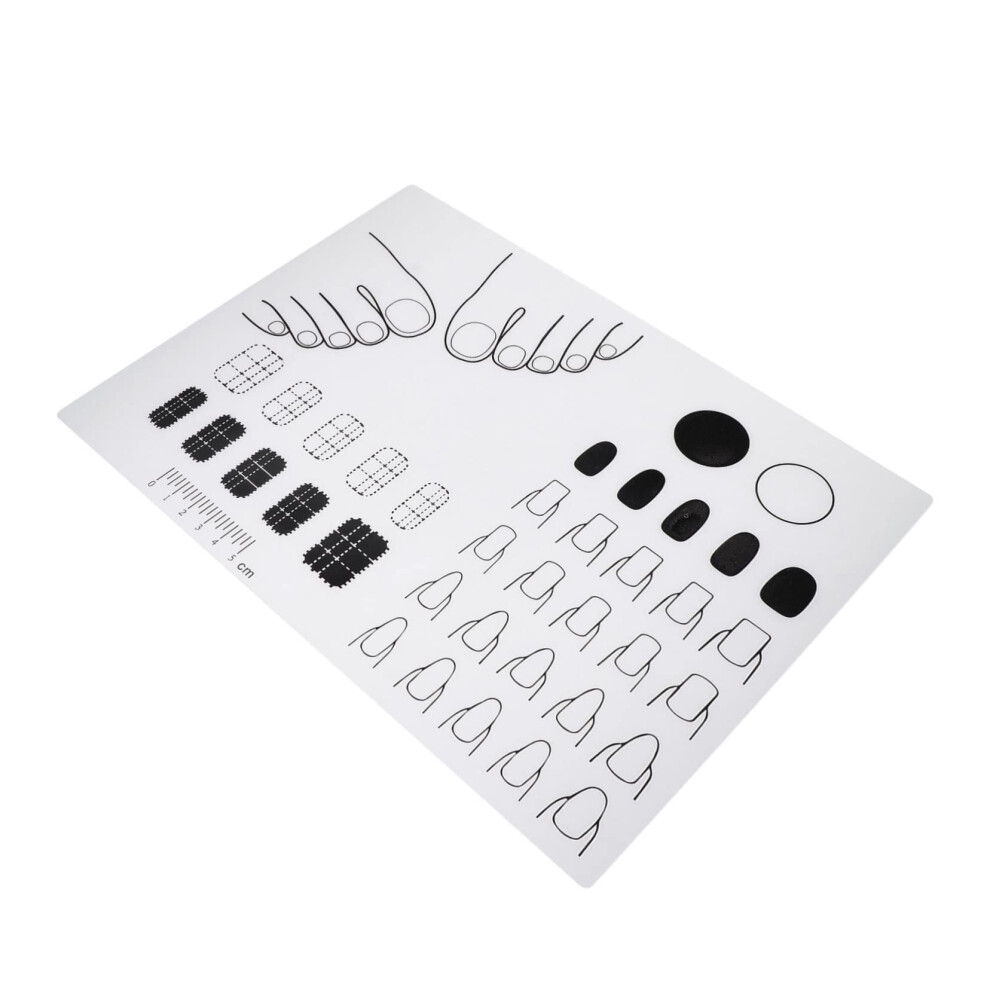 Silicone Nail Art Practice Mat for Beginners and Professionals, Reusable Training Sheet for Salon
