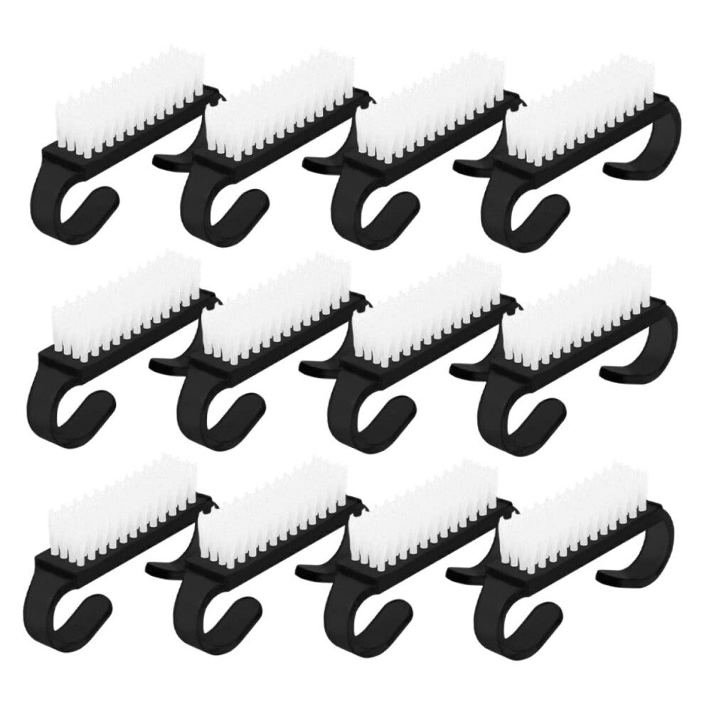 Nail Cleaning Brush Set with Ergonomic Silicone Grip and Gentle Nylon Bristles for Manicure