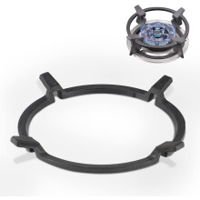 Universal Wok Ring for Professional Chefs, Gas Stove Parts Enhanced with Non-Slip Grooves for Unwavering Stability, Cast Iron Wok Stand for