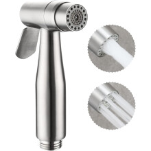 Handheld Bidet Sprayer For Personal Hygiene, Multifunctional Stainless Steel Portable Pet Shower With Minimalist Shape