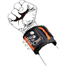 Magnetic Wristband for Handyman, Tool Gift with 20 Super Magnets, Breathable Mesh, Lightweight Design, Adjustable Fit for Most Wrists, Prevents Loss