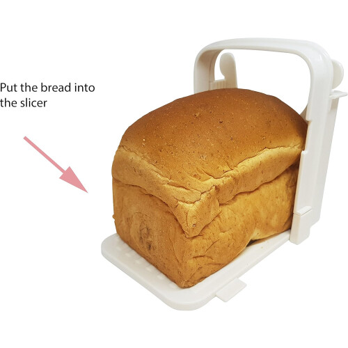 Bread Cutting Guide with Adjustable Slice Thickness, Foldable Design for Space Efficiency in Your Kitchen 2