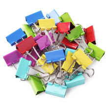 Tempered Steel Binder Clips, 80Pcs Extra Large Reusable Paper Clamps for Multi-Functional Use, Foldable Handle for Easy Handling