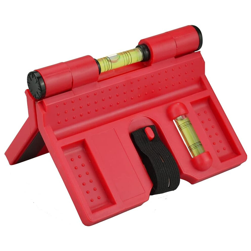 Pipe And Beam Leveling, Impact Resistance Foldable Design, Three Spirit Level Vials For High Precision Alignment In Woodworking, Lightweight And 9169997668004
