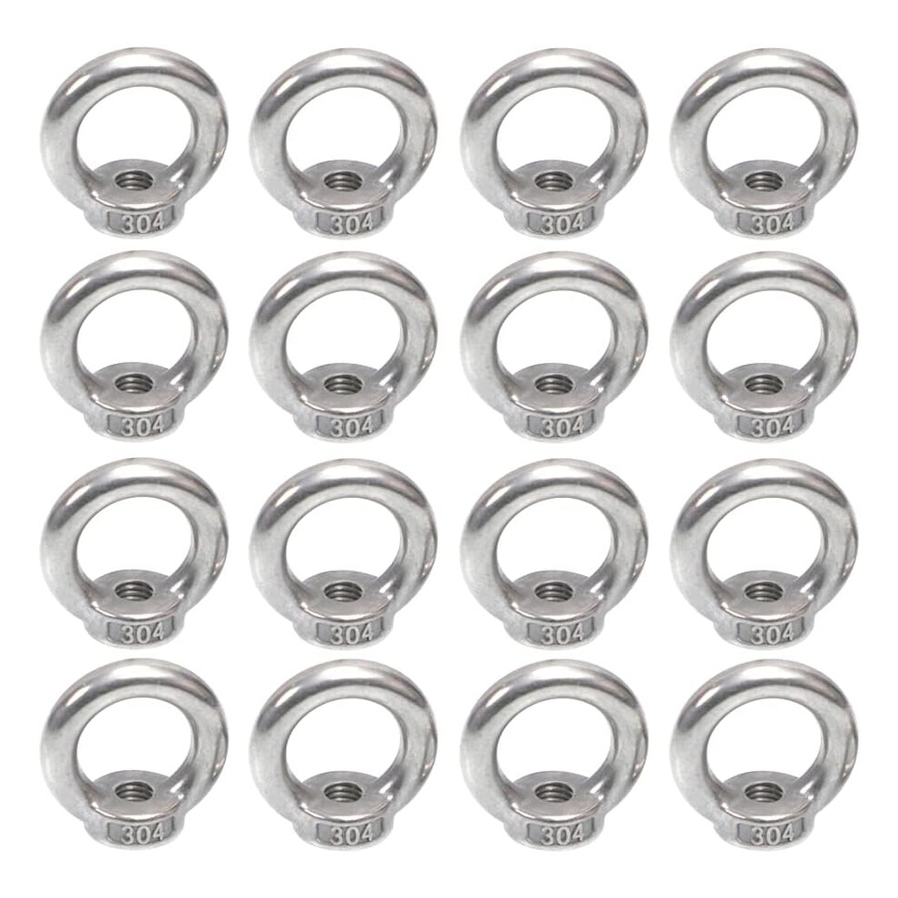 Stainless Steel Ring Shape Lifting Eye Nut, High-Quality 304 Stainless Steel Threaded Nut Fastener, Anti-Rust Durable For Wide Application 9169997669032