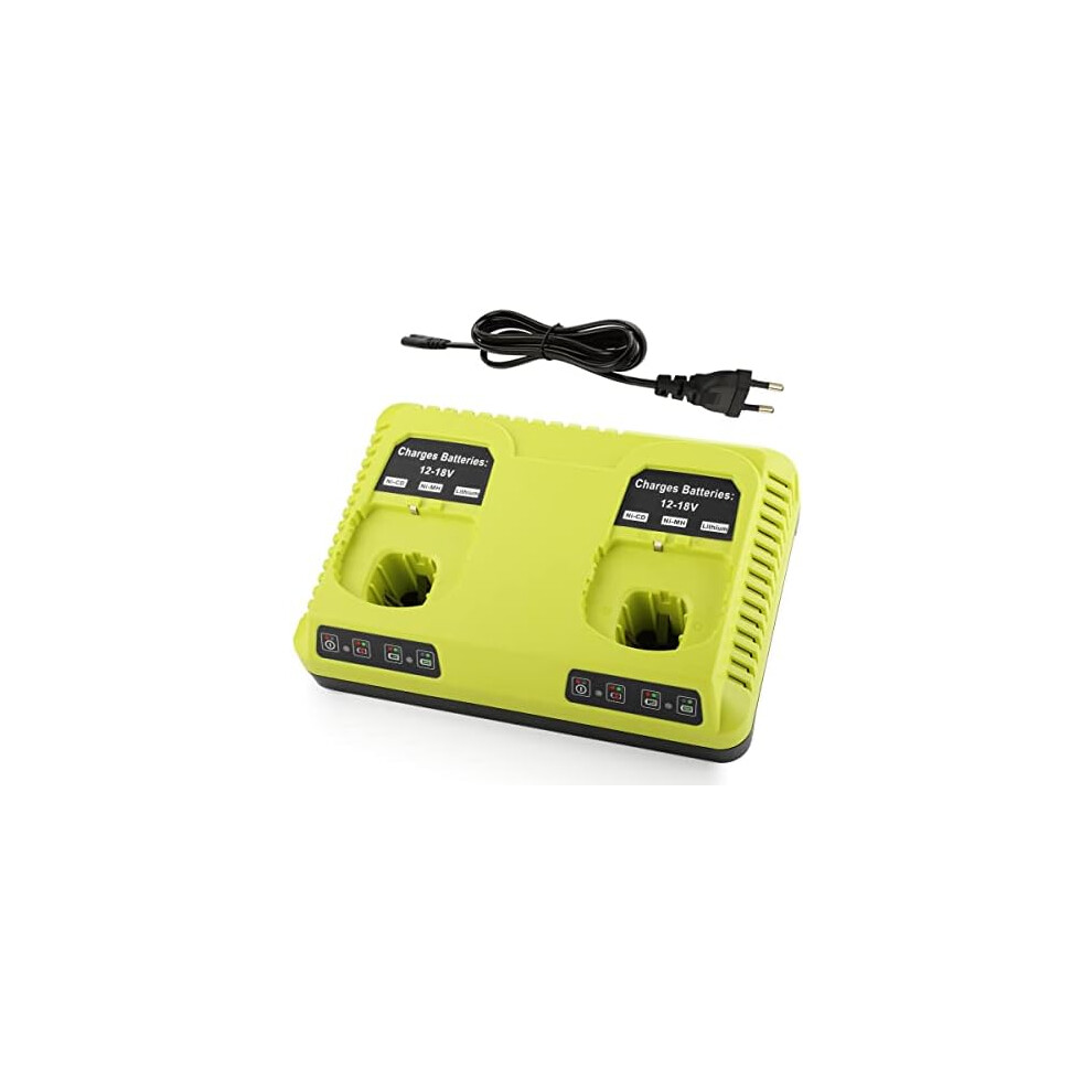 High Output Ryobi Battery Replacement, Dual Chemistry Charger For 12V-18V Lithium-Ion Ni-Cad Ni-Mh, Universal Voltage Input, Professional 9169997668684