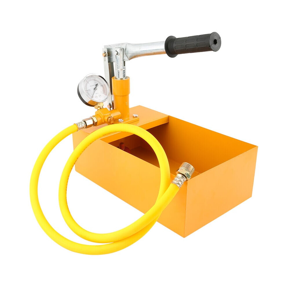Manual Hydraulic Water Pressure Tester, Hydrostatic Pump For Pipeline Tester Tool, With Large Dial For Easy Reading, Aluminum Frame For Strength, 9423501420466