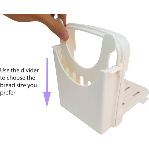 Bread Cutting Guide with Adjustable Slice Thickness, Foldable Design for Space Efficiency in Your Kitchen 1