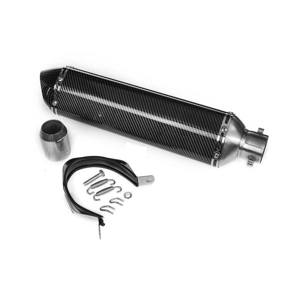 Performance Exhaust Muffler For Street Sport Motorcycles, Removable Db Killer Ensures Customizable Sound, Universal Fitment For 38-51Mm Pipes, 9448196973394