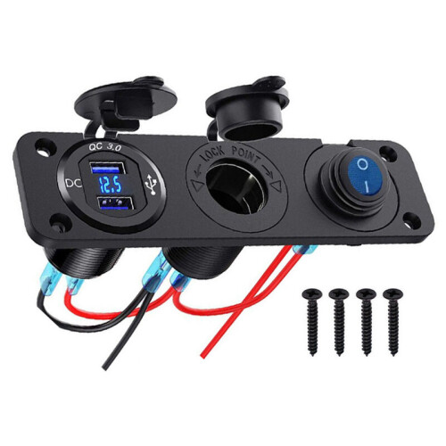 Smart Vehicle Power Station With Dual USB Socket, Quick Charge For On-Demand Device Powering