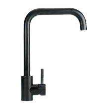 Kitchen Faucet with 360 Swivel Spout, 304 Stainless Steel Matte Black Finish Single Handle Kitchen Sink Faucet with High Arc Spout and Splash-Free
