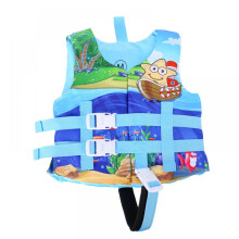 Boia de natação infantil com material de secagem rápida, colete flutuante de neoprene para crianças de 2 a 3 anos (azul)