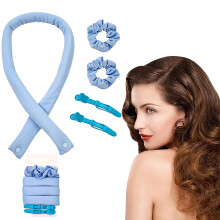 Krultape, hittebestendig synthetisch haar, creëert prachtige krullen tijdens het slapen, lichtgewicht voor comfortabel slapen, beschadigt het haar