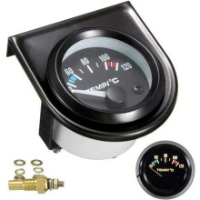 Digital Display Water Temp Gauge, Super Bright LED Light For Clear Visibility In Dark Conditions And ABS Material
