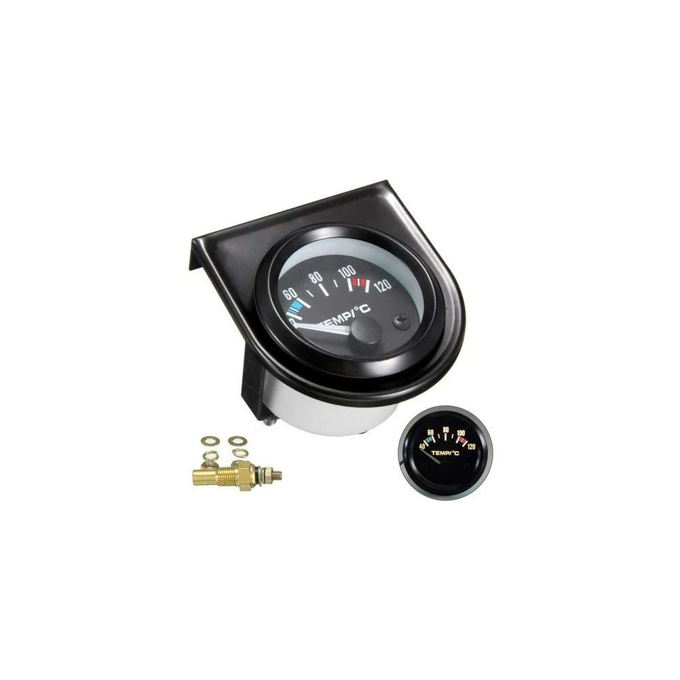 Easy Operation Water Temp Gauge With Led Backlight, Universal 12Volt Car Meter For Reliable Temperature Measurement White 9423501422729