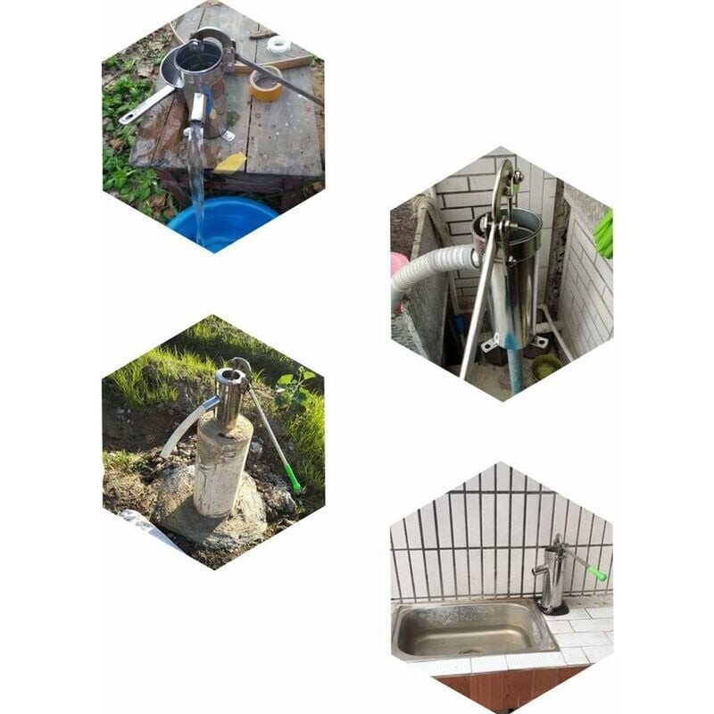 Pompe à eau manuelle pour puits profonds, pompe d'aspiration d'eau en — free download