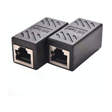 Ethernet Connection Genius, Cat7/Cat6/Cat5e RJ45-Kupplung Ethernet-Kabelverlängerung, Kontakte aus reinem Kupfer für unterbrechungsfreie