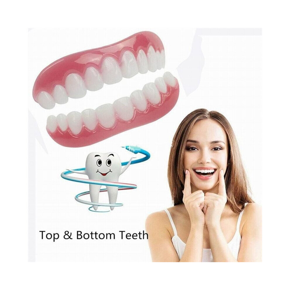 Transformative Teeth Veneers, Ultra-Fine Cosmetic Teeth For A Natural Shade Smile, Instantly Hide Imperfections, Flexible & Comfortable Design,