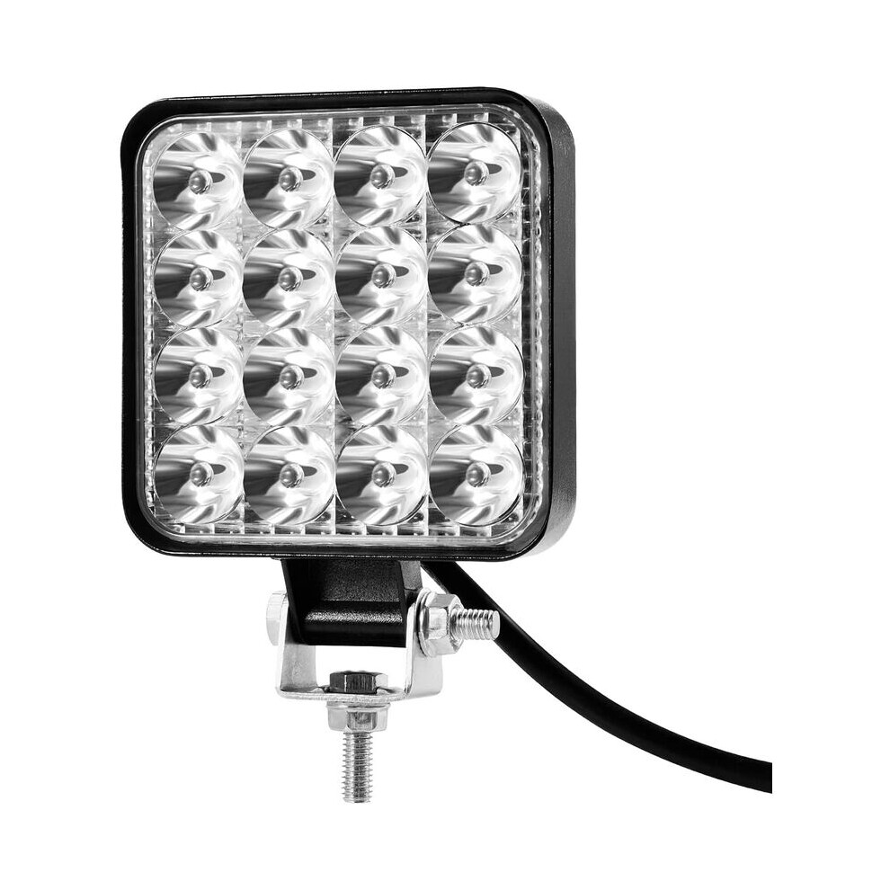 Inch Led Work Light, Advanced Shockproof Transmissive Pc Lens Flood Beam Lamp For Trucks, Suv, Atv, Utv, Boats With Heat Dissipation, Super Bright 9423501823427