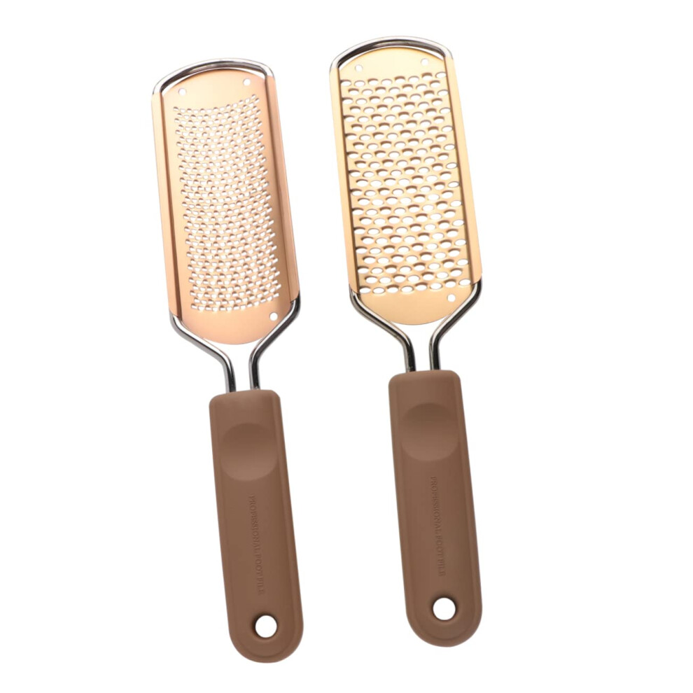 Foot Callus Remover and Foot File with Ergonomic NonSlip Grip for Smooth Feet, 2pcs Set