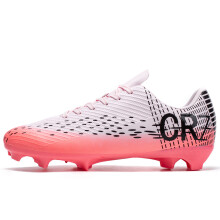 (7007 spike pink, 43) Professional Futsal Shoes High Top IC Indoor Soccer Sneakers Anti-Slip Wear-Resistant Flat Sole Training Shoes