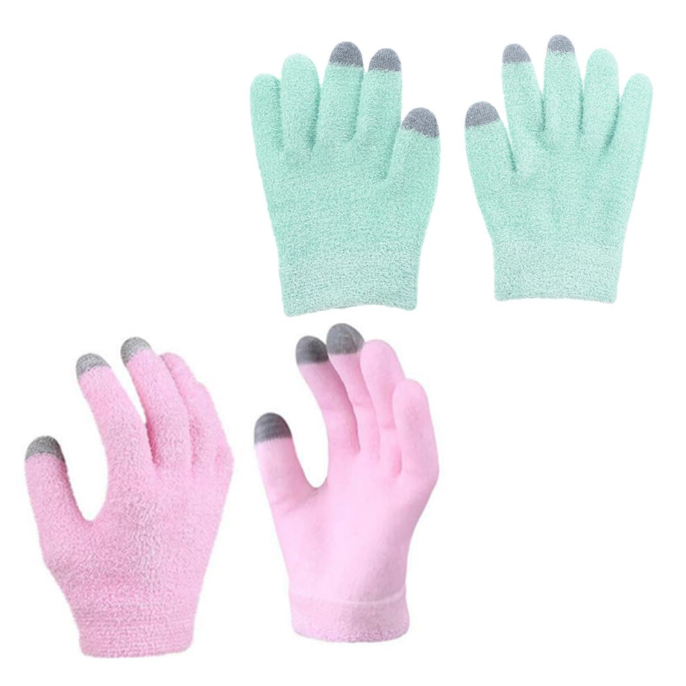 Moisturizing Gel Gloves for Dry Hands Overnight Skin  Touchscreen Friendly 2 Pairs