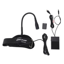 UV LED Nail Lamp with Flexible Arm and Foot Pedal for Fast Glue Curing Nails and Eyelash Extensions