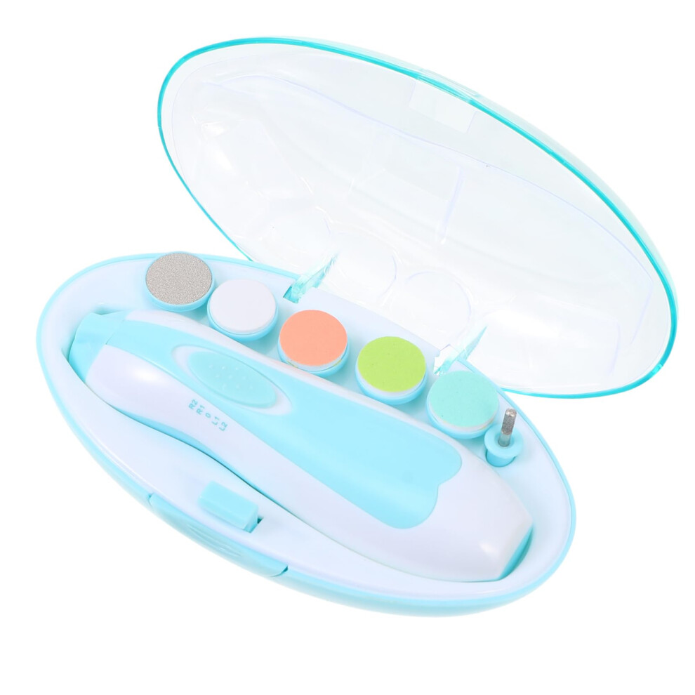 Electric Nail File for Kids with Ergonomic Grip, Blue MultiFunction Nail Drill Manicure Tool