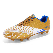 (10.5, Gold) Men Soccer Trainers Cleats Shoes Teenager Football Shoes