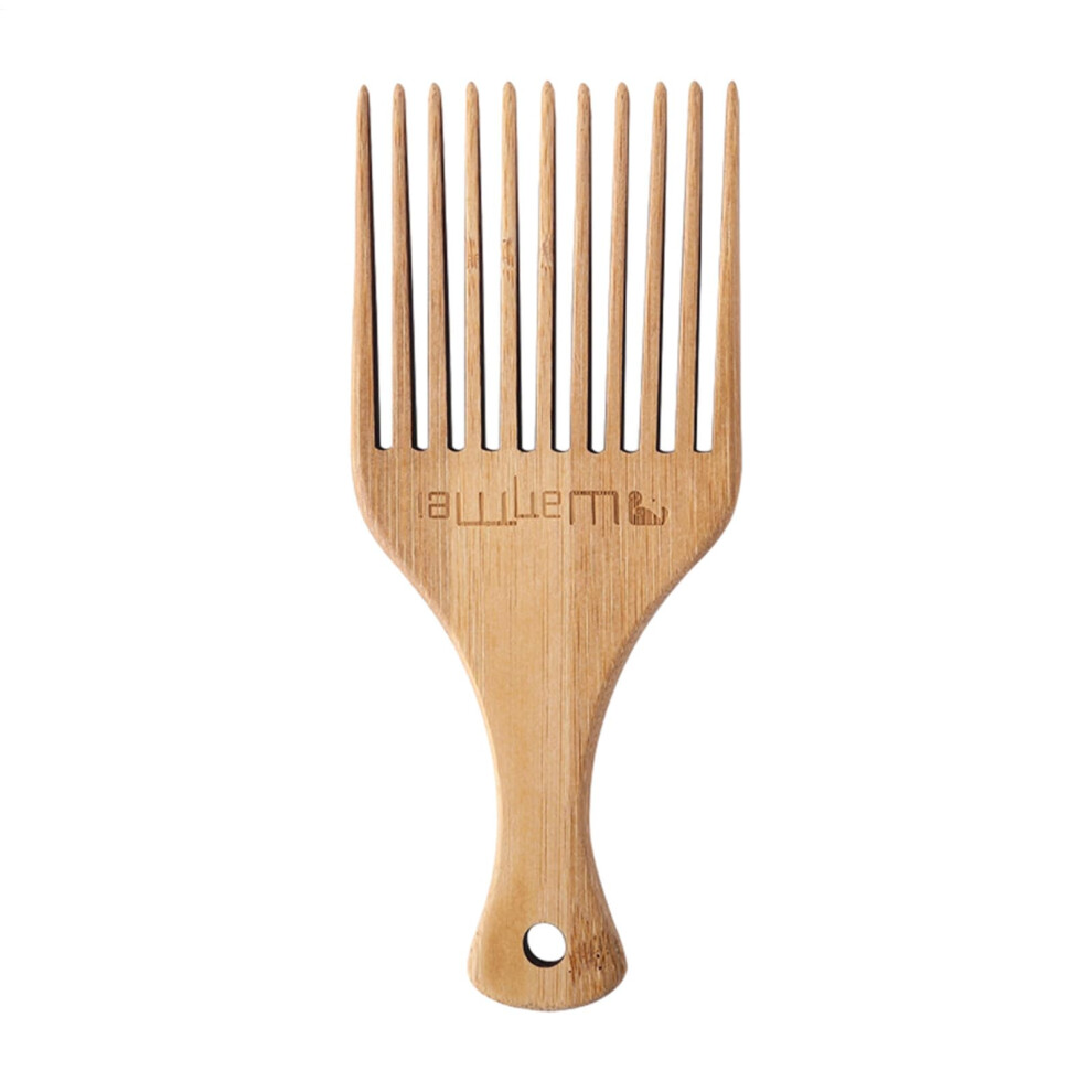 Unisex Wooden Hair Pick For Curly Afro Hair, Antistatic Comb With Smooth Glide And Gentle Detangling