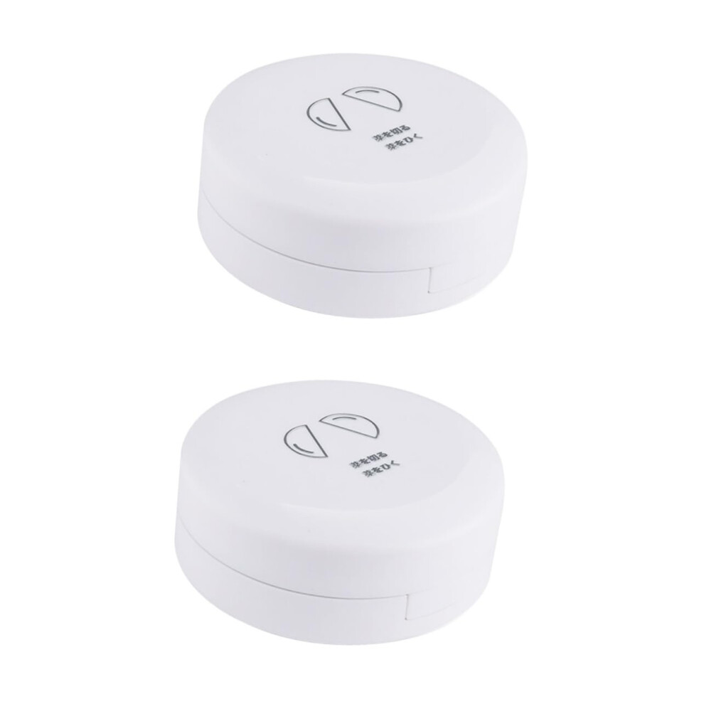 2pcs Weekly Pill Organizer Travel Case with 3Times Daily Compartments and Secure EasyOpen Lid