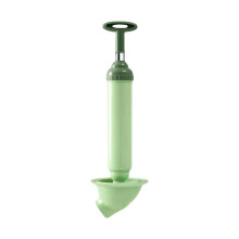 Toilet Plunger for Clogged Drain and Sewer Dredging, Green Household Bathroom Tool 43x13.5x5cm