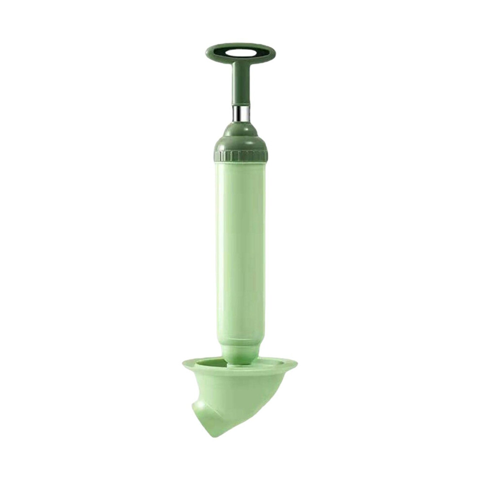 Toilet Plunger For Clogged Drain And Sewer Dredging, Green Household Bathroom Tool 43X13.5x5cm 9450606172259