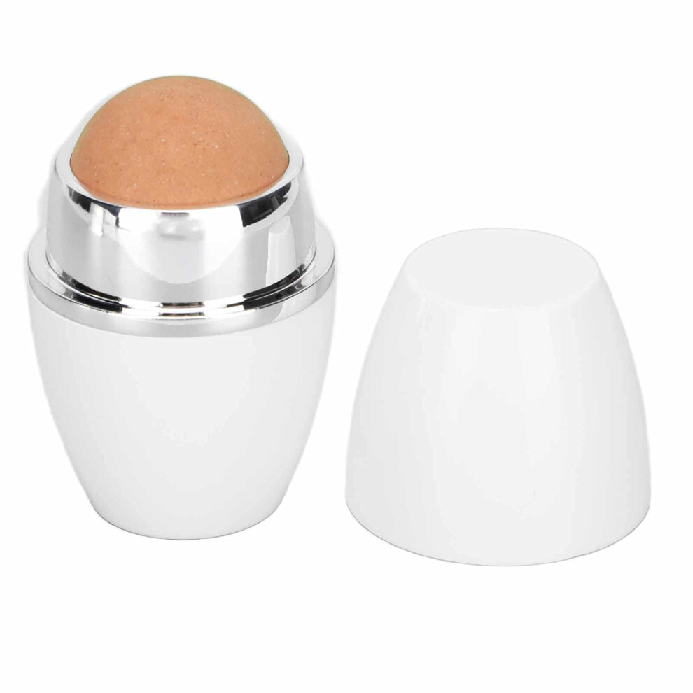 White Facial Roller For Oil Absorption And Gentle Massage, Volcanic Stone, Oily Skin Care